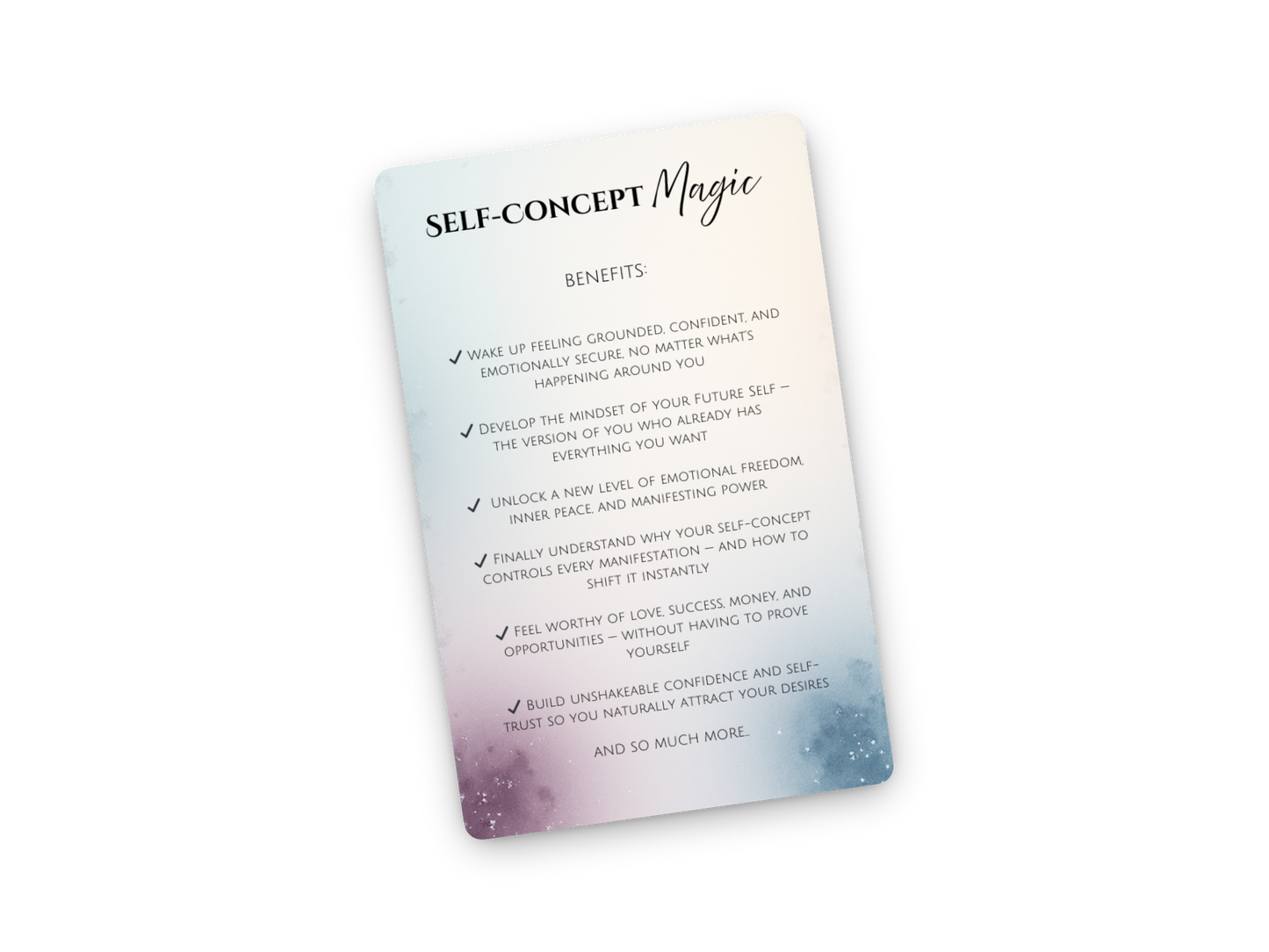 Self-Concept Magic E-book