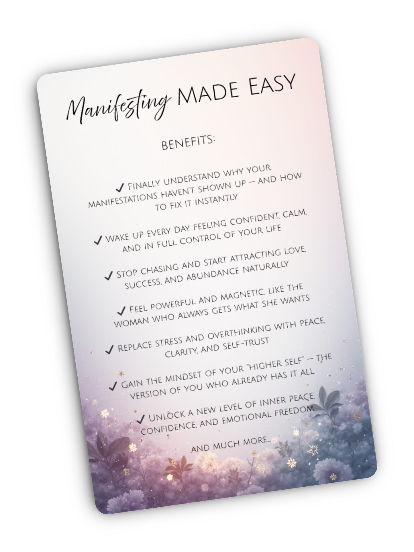 Manifesting Made Easy E-book